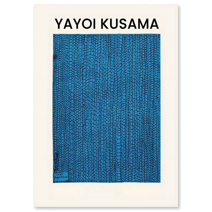 BLUE - Yayoi Kusama-inspirerte lerret