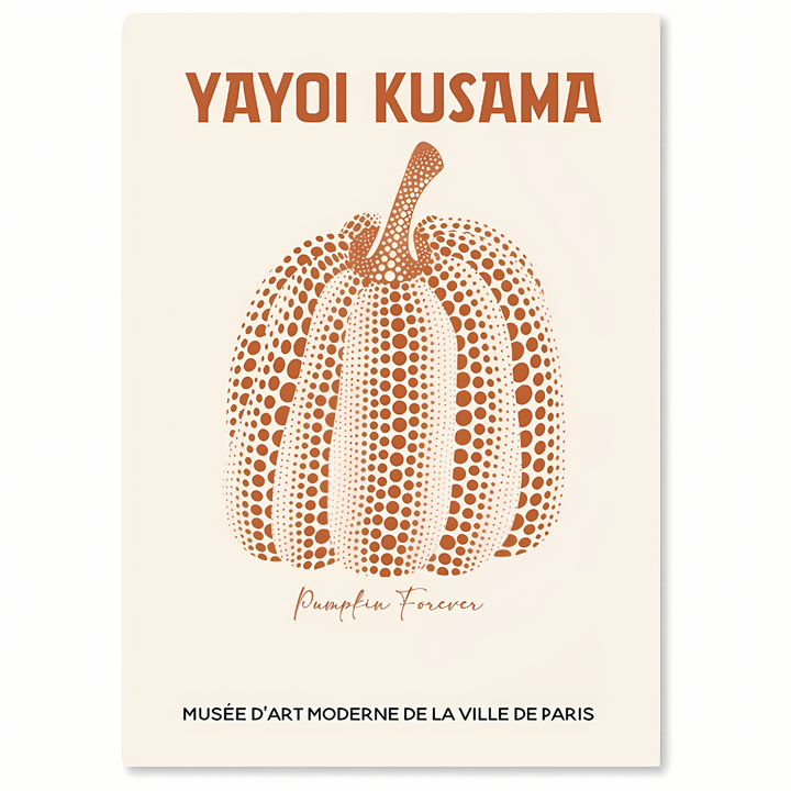 PUMPKIN - Yayoi Kusama-inspirerte lerrettrykk