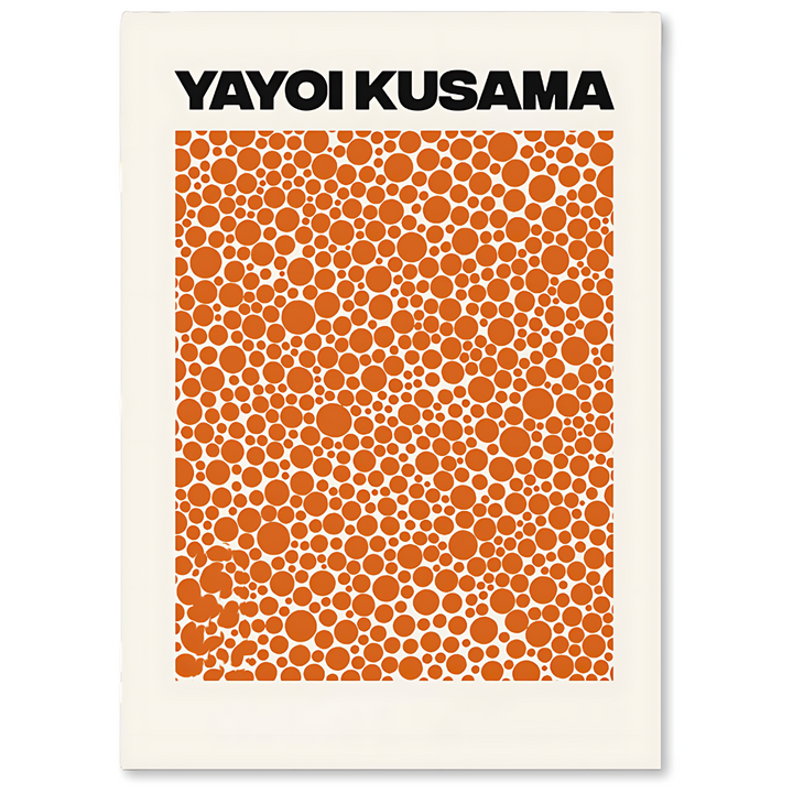 SUN - Yayoi Kusama-inspirerte lerrettrykk